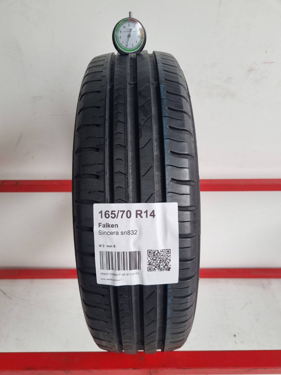 Gomma usata Falken Sincera sn832 165/70 R14 Estiva - Capital Gomme