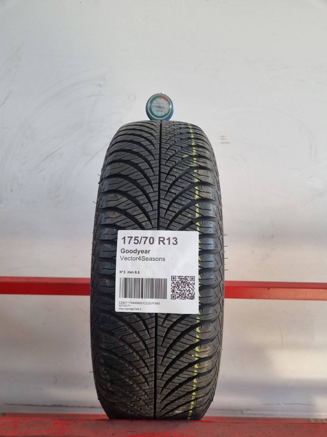 Gomma usata Goodyear Vector4Seasons 175/70 R13 Quattro Stagioni - Capital Gomme