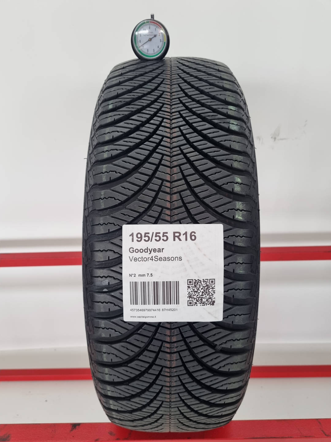 Gomma usata Goodyear Vector4Seasons 195/55 R16 Quattro Stagioni - Capital Gomme