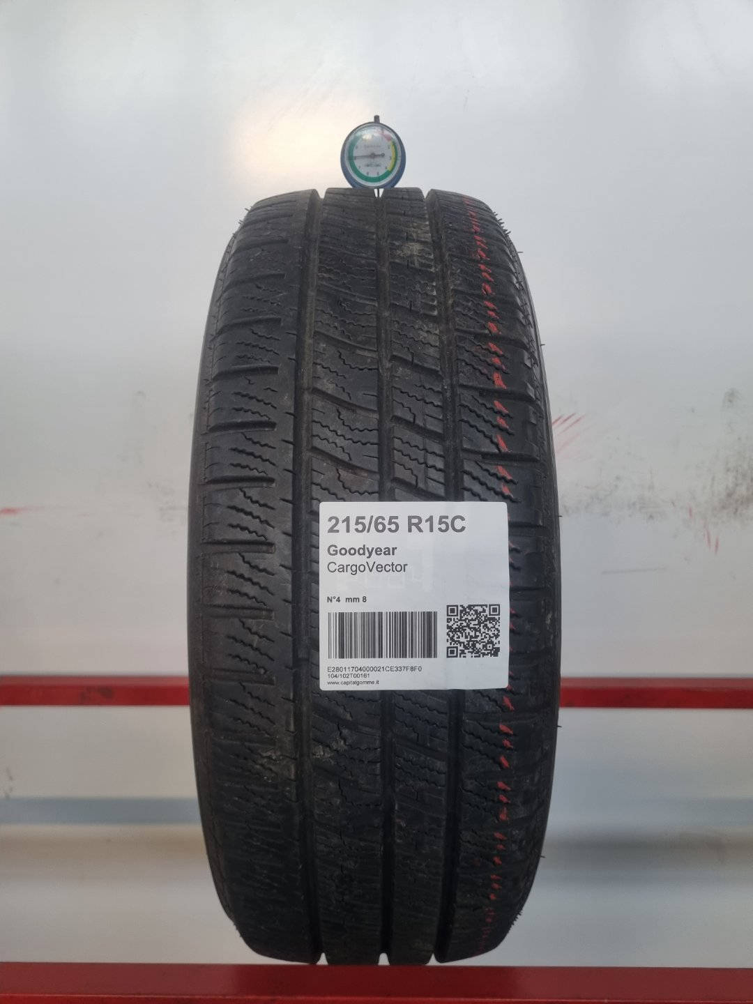 Gomma usata Goodyear CargoVector 215/65 R15 Quattro Stagioni - Capital Gomme
