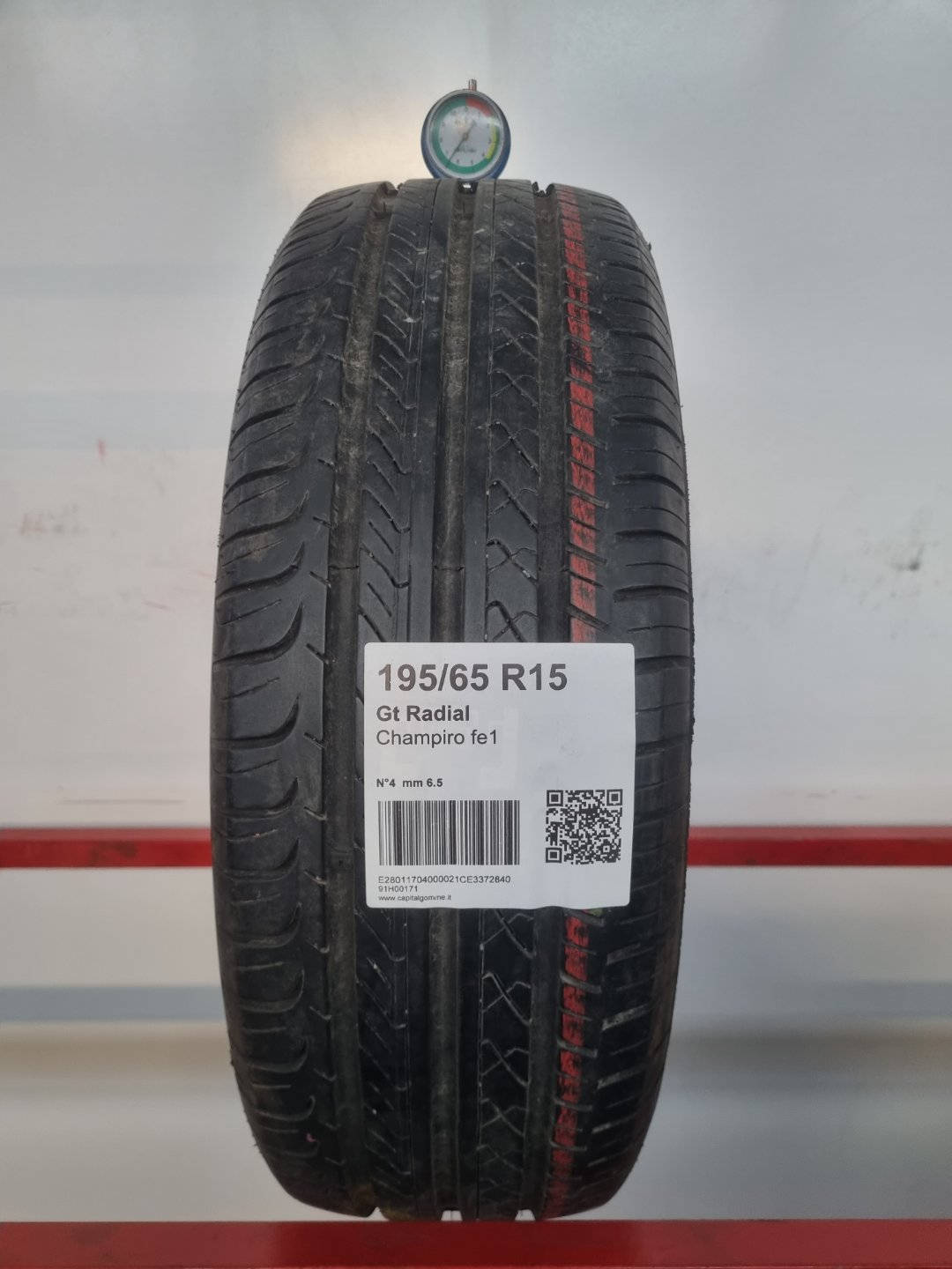Gomma usata Gt Radial Champiro fe1 195/65 R15 Estiva - Capital Gomme