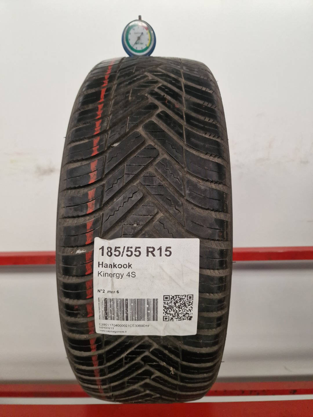 Gomma usata Hankook Kinergy 4S 185/55 R15 Quattro Stagioni - Capital Gomme
