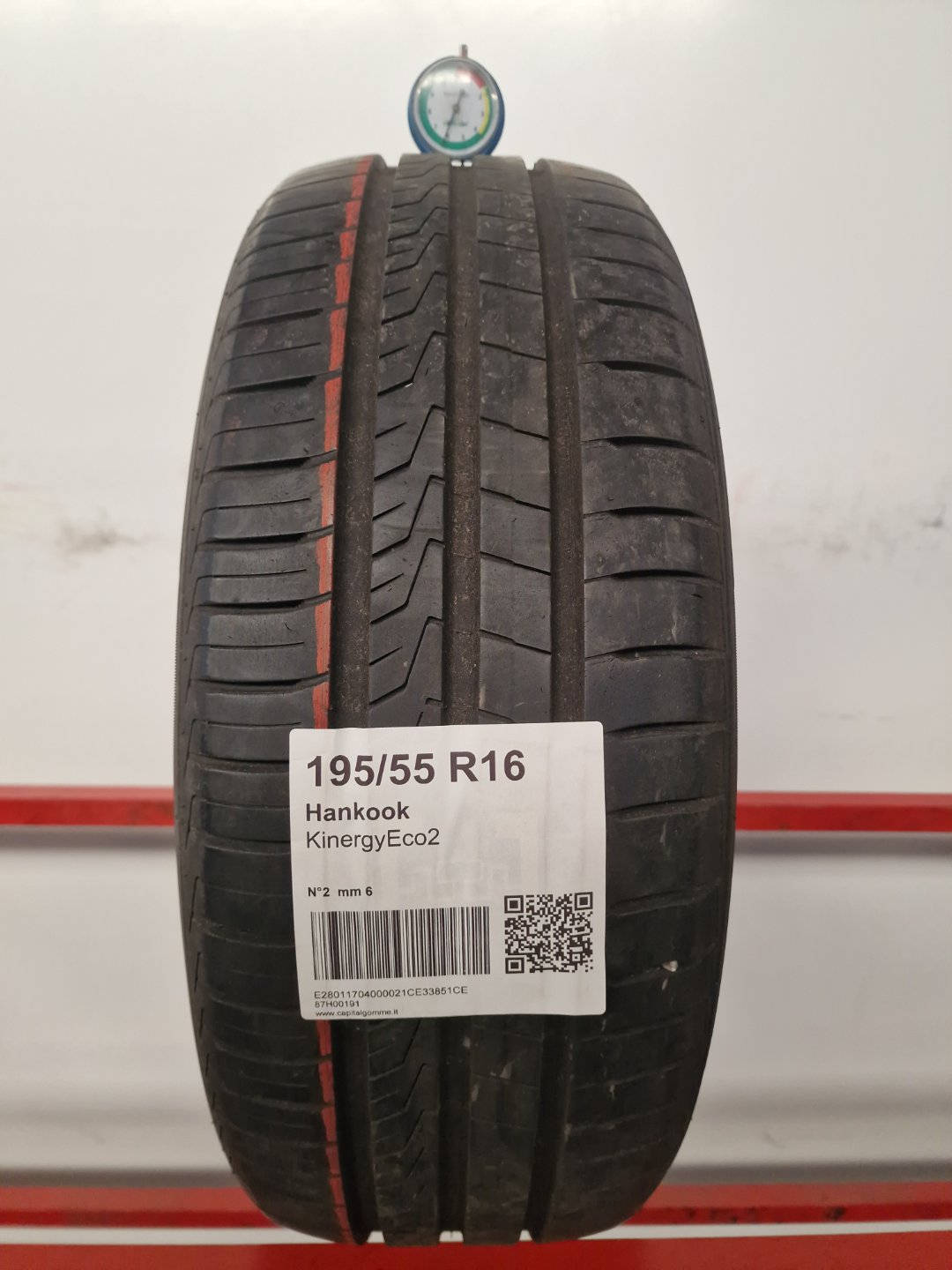 Gomma usata Hankook KinergyEco2 195/55 R16 Estiva - Capital Gomme