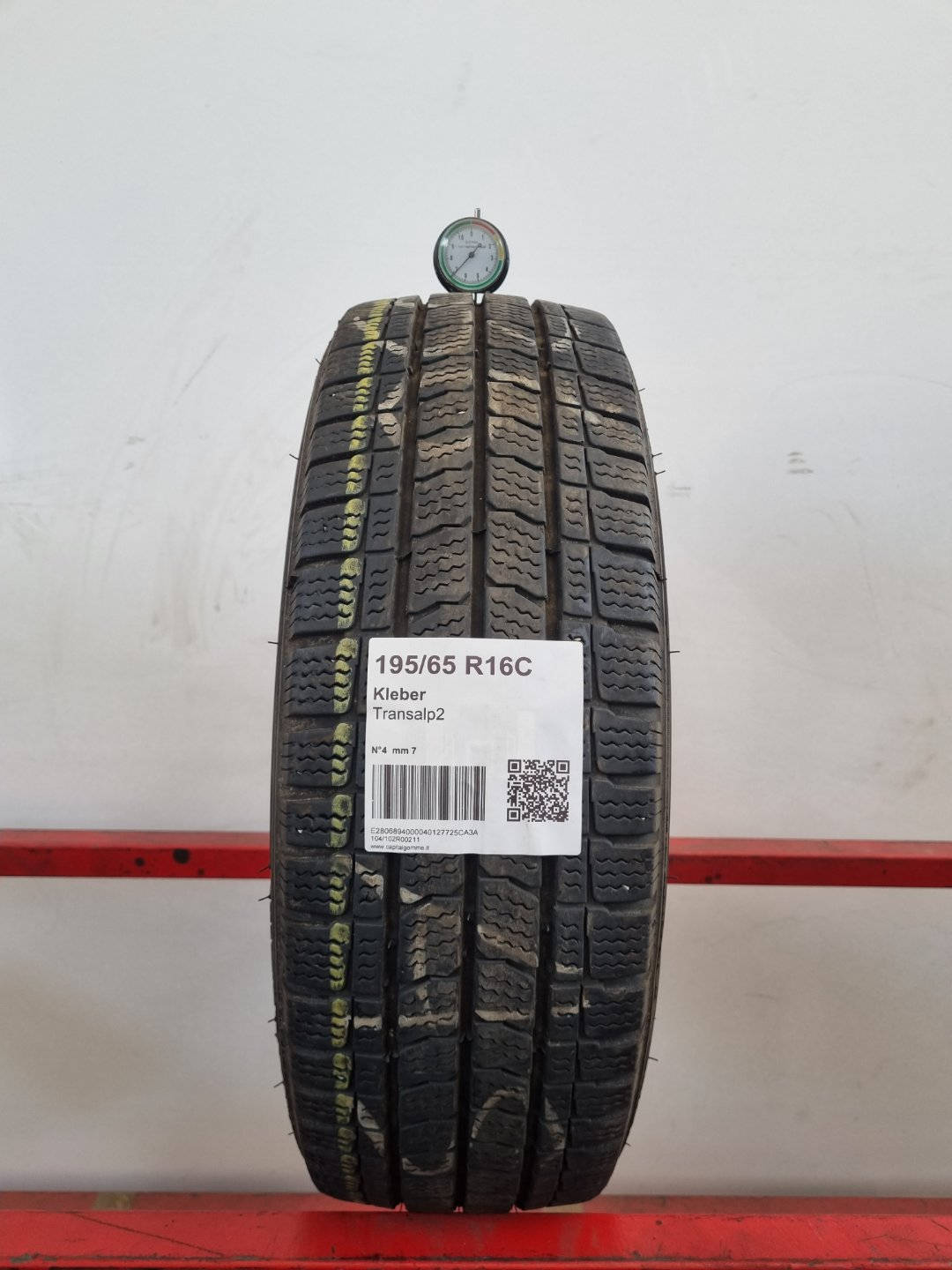 Gomma usata Kleber Transalp2 195/65 R16 Invernale - Capital Gomme