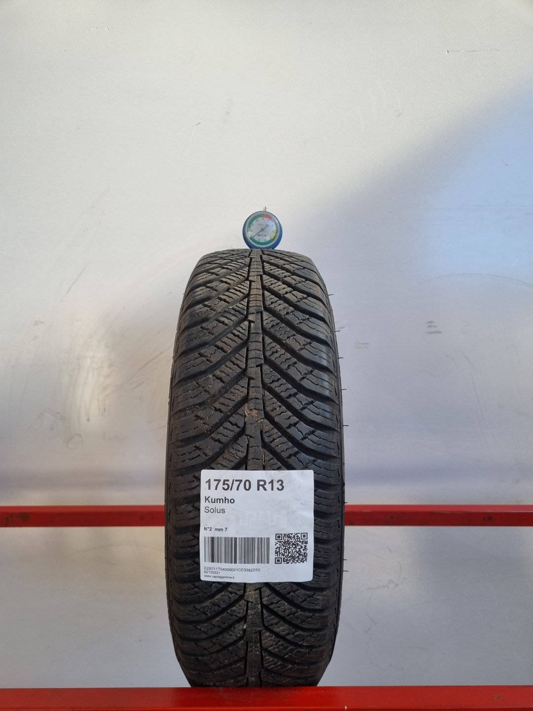 Gomma usata Kumho Solus 175/70 R13 Quattro Stagioni - Capital Gomme