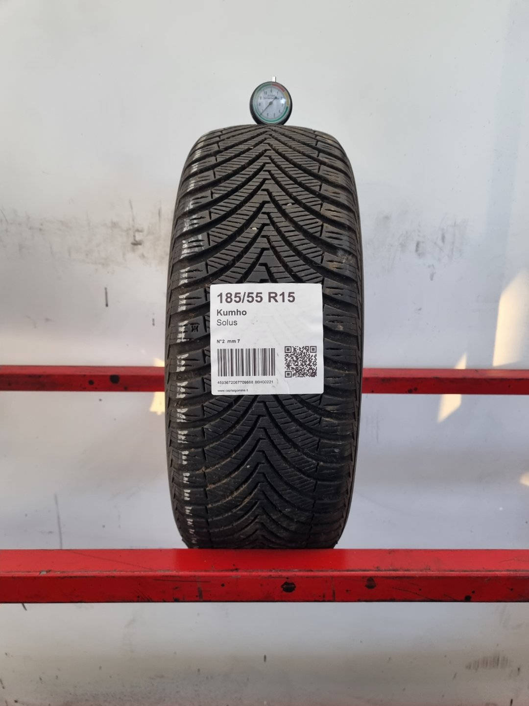 Gomma usata Kumho Solus 185/55 R15 Quattro Stagioni - Capital Gomme