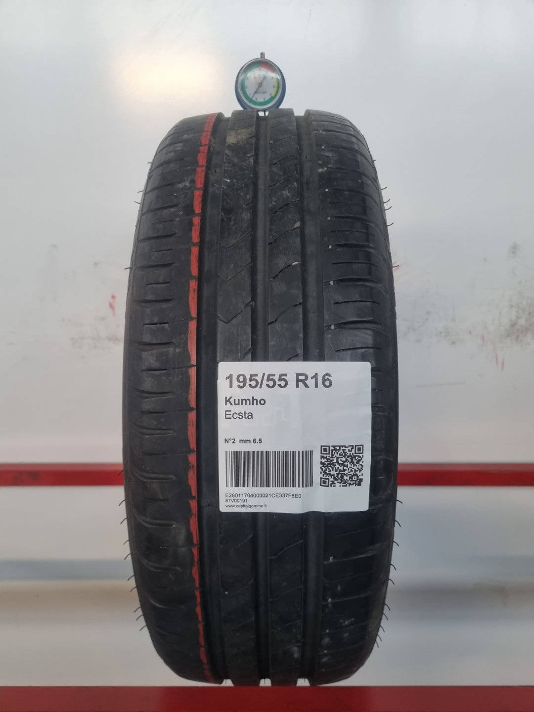 Gomma usata Kumho Ecsta 195/55 R16 Estiva - Capital Gomme
