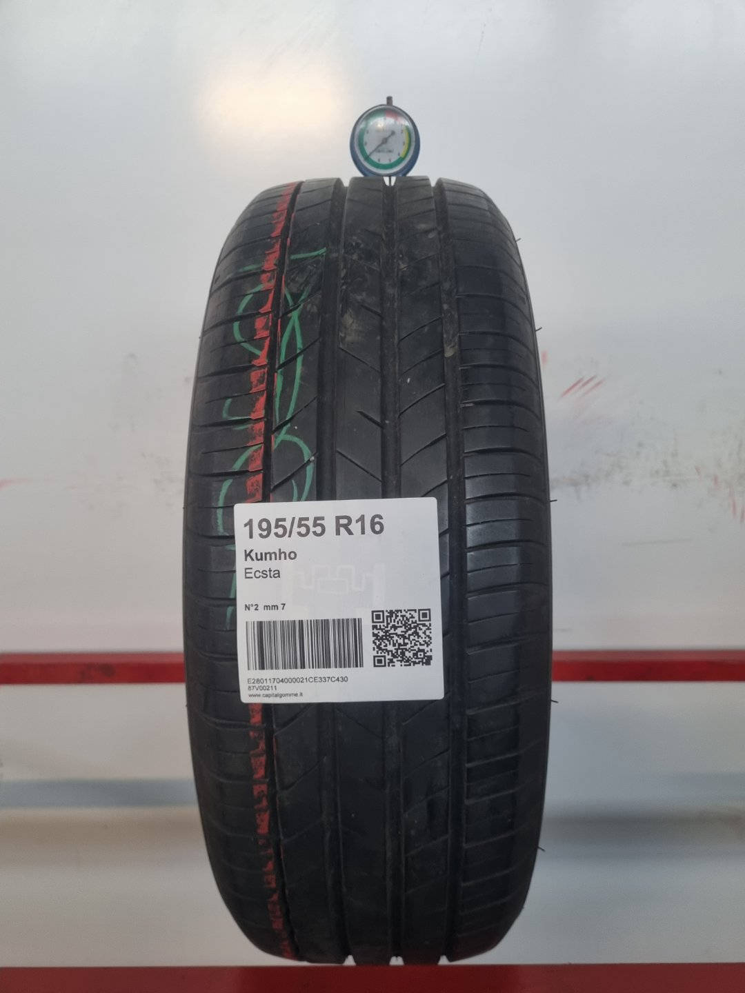 Gomma usata Kumho Ecsta 195/55 R16 Estiva - Capital Gomme