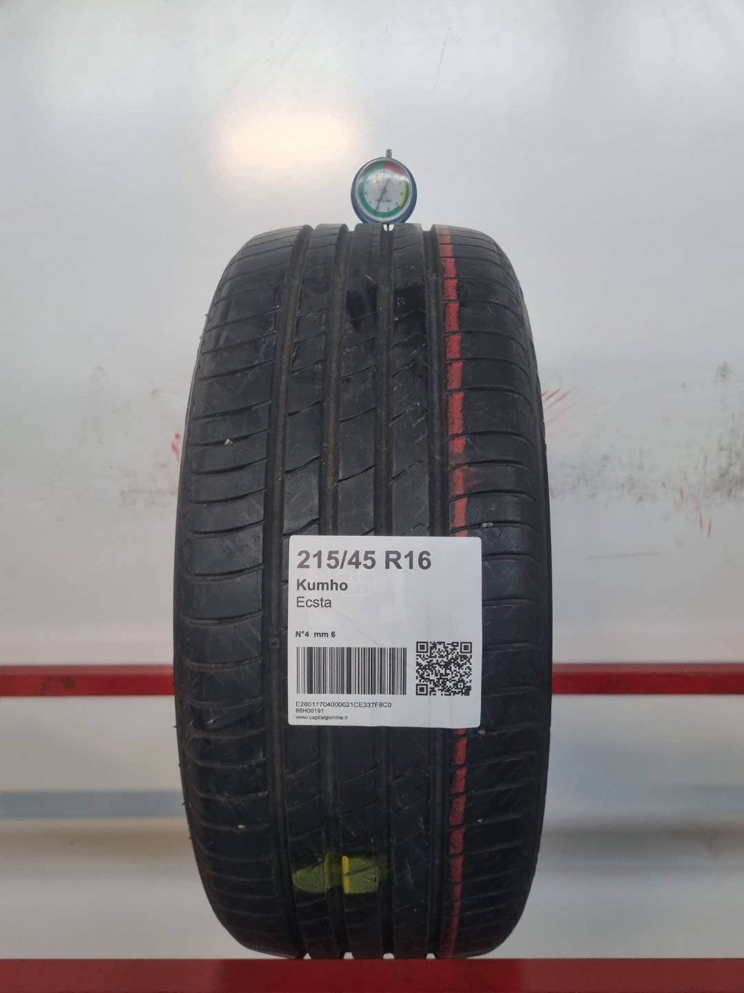 Gomma usata Kumho Ecsta 215/45 R16 Estiva - Capital Gomme