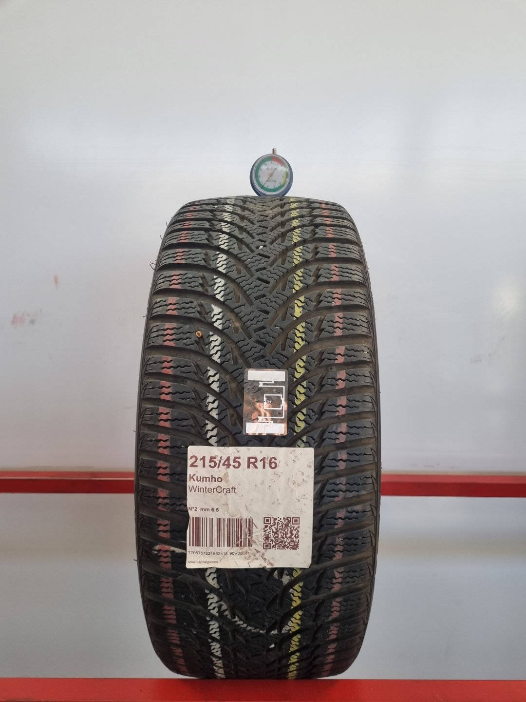 Gomma usata Kumho WinterCraft 215/45 R16 Invernale - Capital Gomme