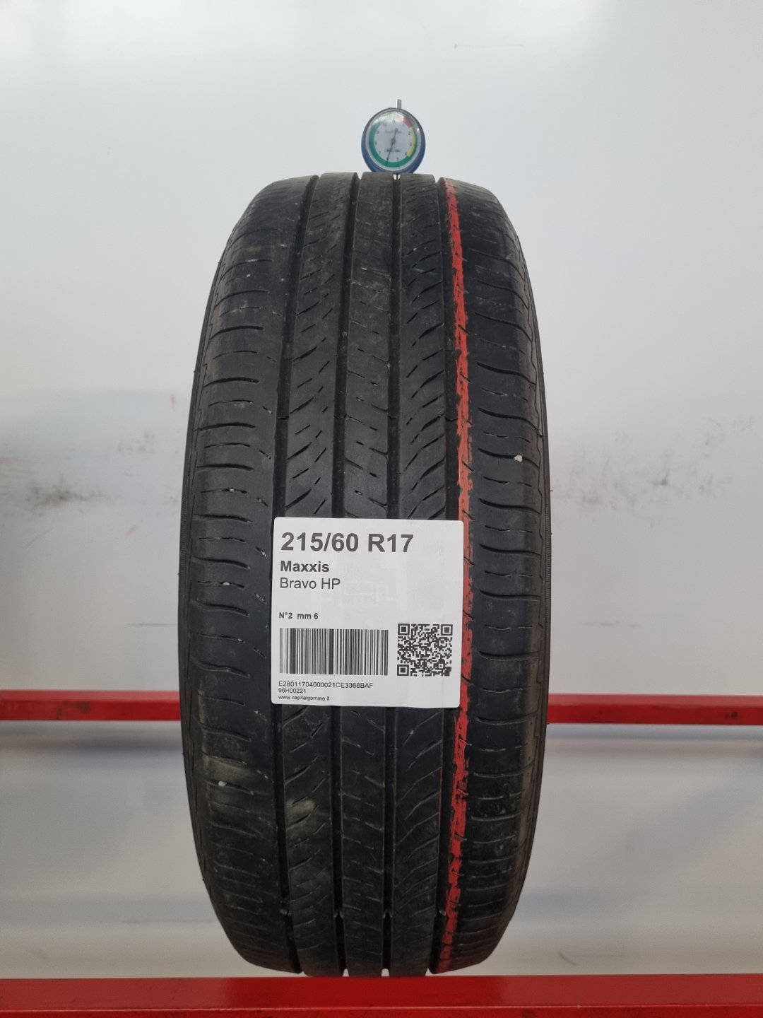 Gomma usata Maxxis Bravo HP 215/60 R17 Estiva - Capital Gomme