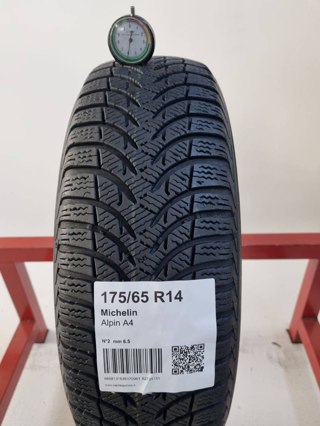Gomma usata Michelin Alpin A4 175/65 R14 Invernale - Capital Gomme