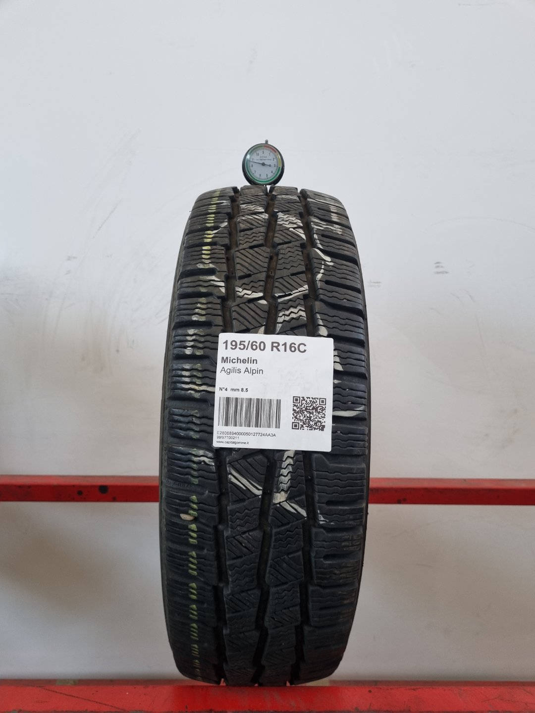 Gomma usata Michelin Agilis Alpin 195/60 R16 Invernale - Capital Gomme