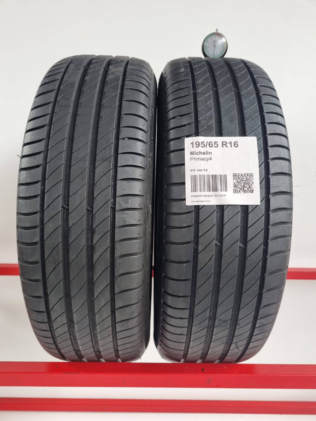 Gomma usata Michelin Primacy4 195/65 R16 Estiva - Capital Gomme