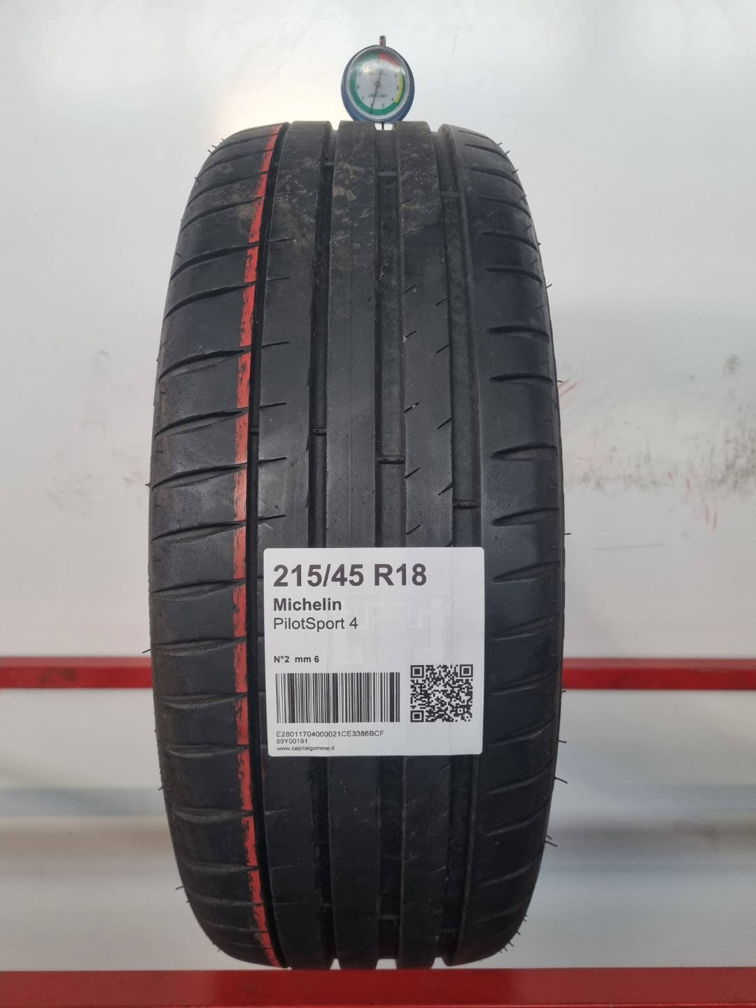 Gomma usata Michelin PilotSport 4 215/45 R18 Estiva - Capital Gomme