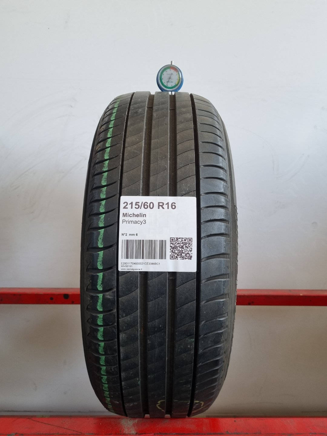Gomma usata Michelin Primacy3 215/60 R16 Estiva - Capital Gomme
