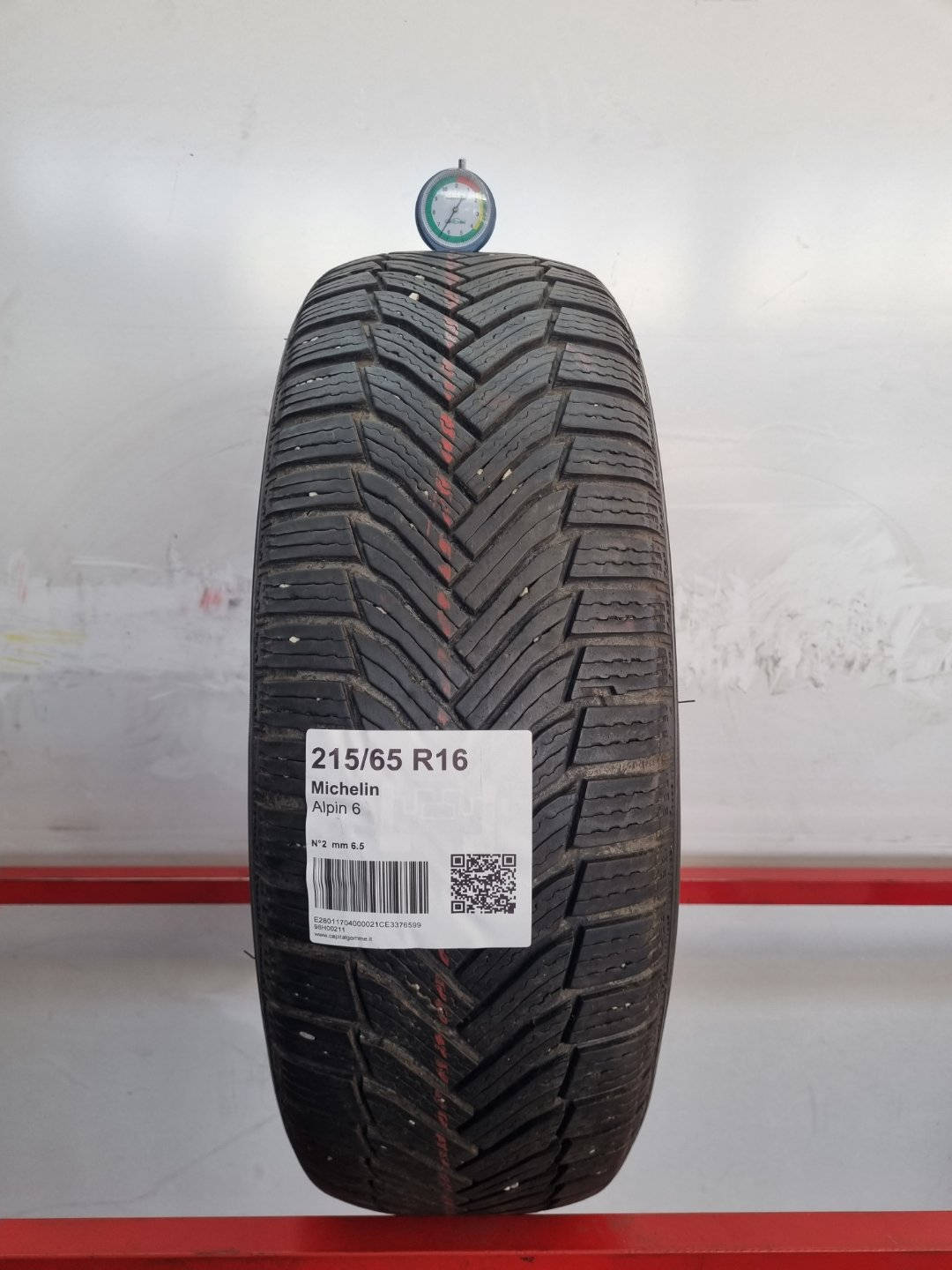 Gomma usata Michelin Alpin 6 215/65 R16 Invernale - Capital Gomme
