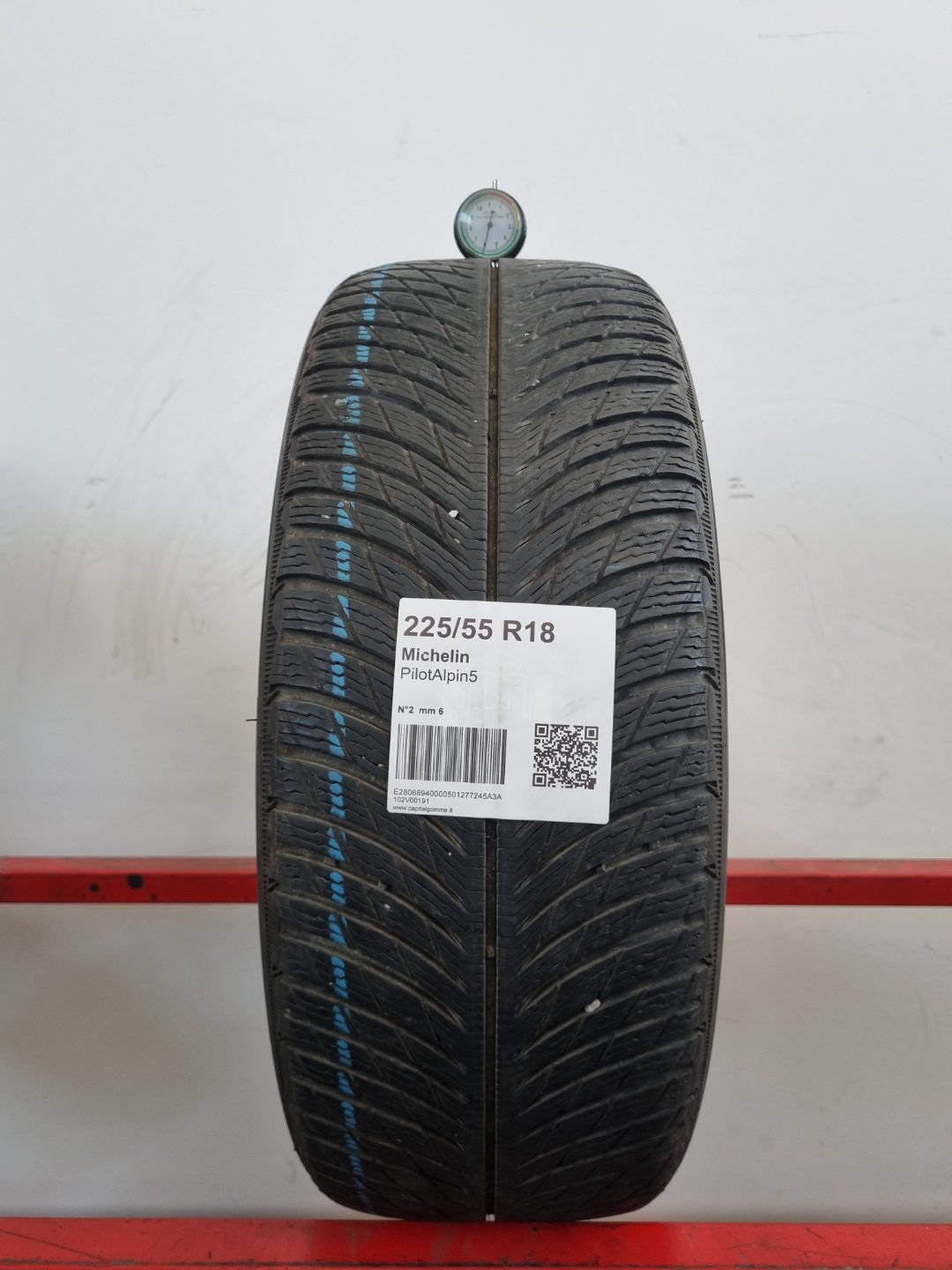 Gomma usata Michelin PilotAlpin5 225/55 R18 Invernale - Capital Gomme
