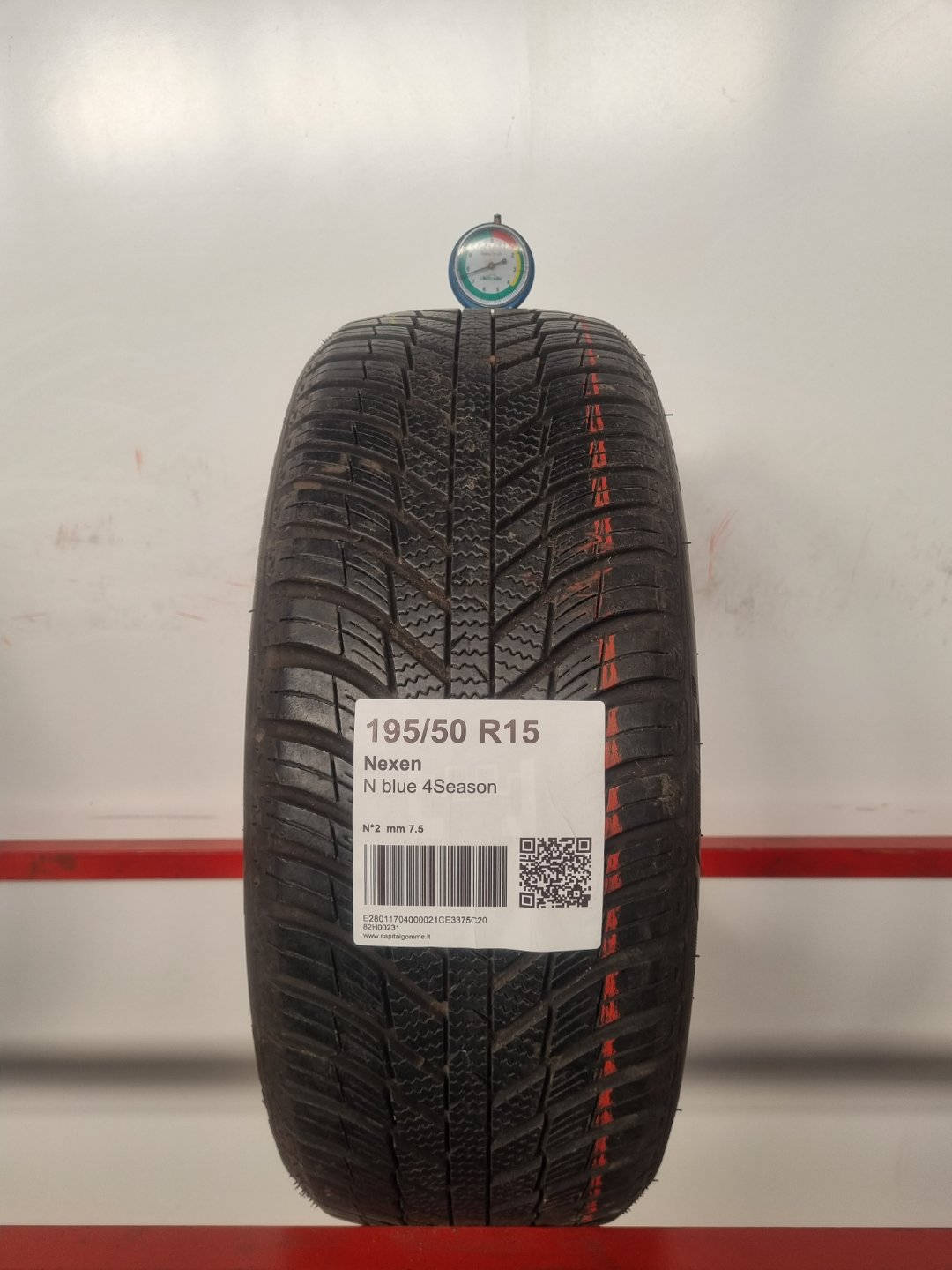 Gomma usata Nexen N blue 4Season 195/50 R15 Quattro Stagioni - Capital Gomme