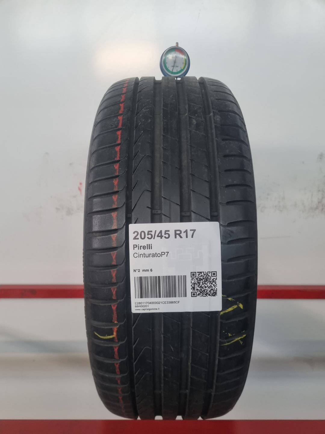 Gomma usata Pirelli CinturatoP7 205/45 R17 Estiva - Capital Gomme