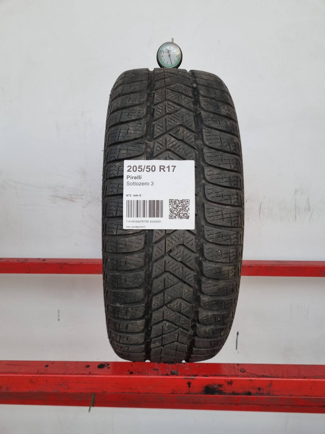 Gomma usata Pirelli Sottozero 3 205/50 R17 Invernale - Capital Gomme