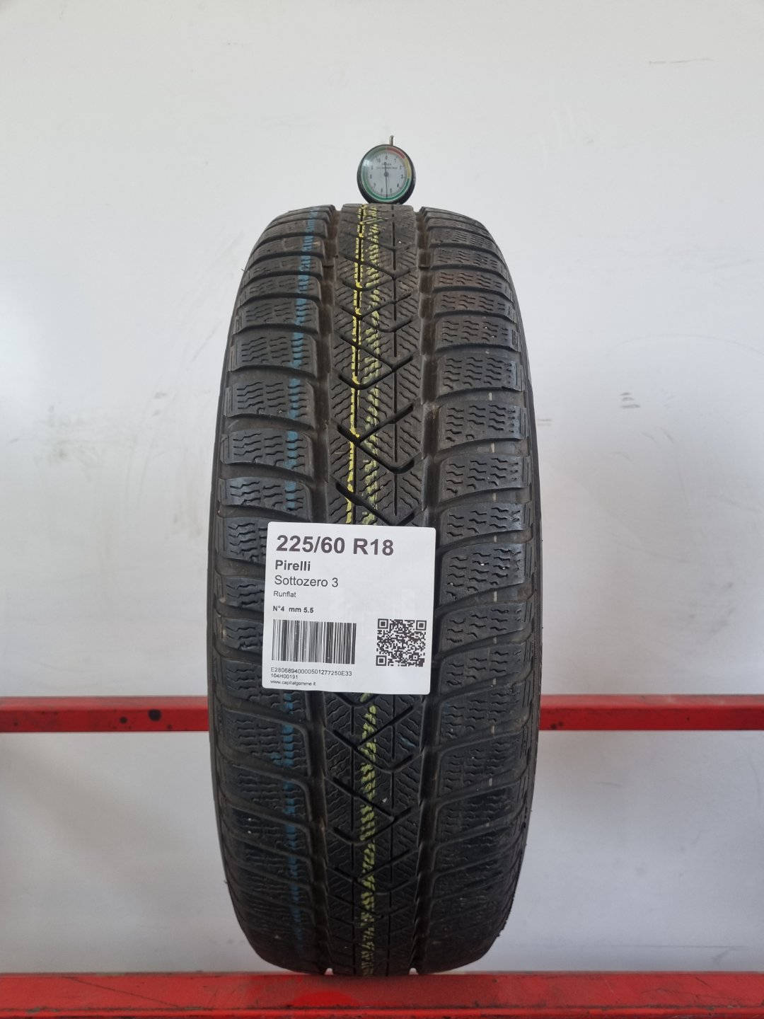 Gomma usata Pirelli Sottozero 3 225/60 R18 Invernale - Capital Gomme