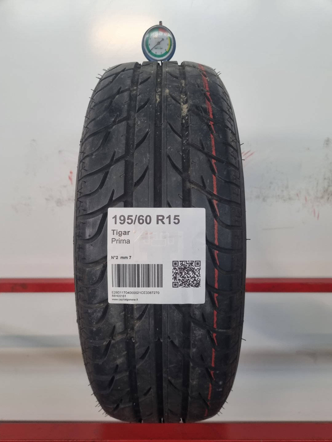 Gomma usata Tigar Prima 195/60 R15 Estiva - Capital Gomme