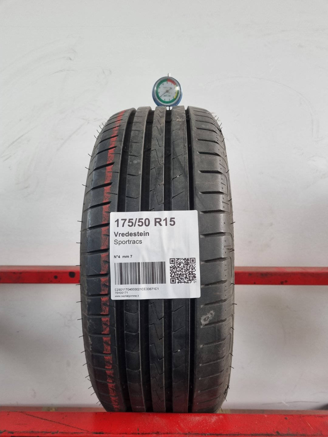 Gomma usata Vredestein Sportracs 175/50 R15 Estiva - Capital Gomme