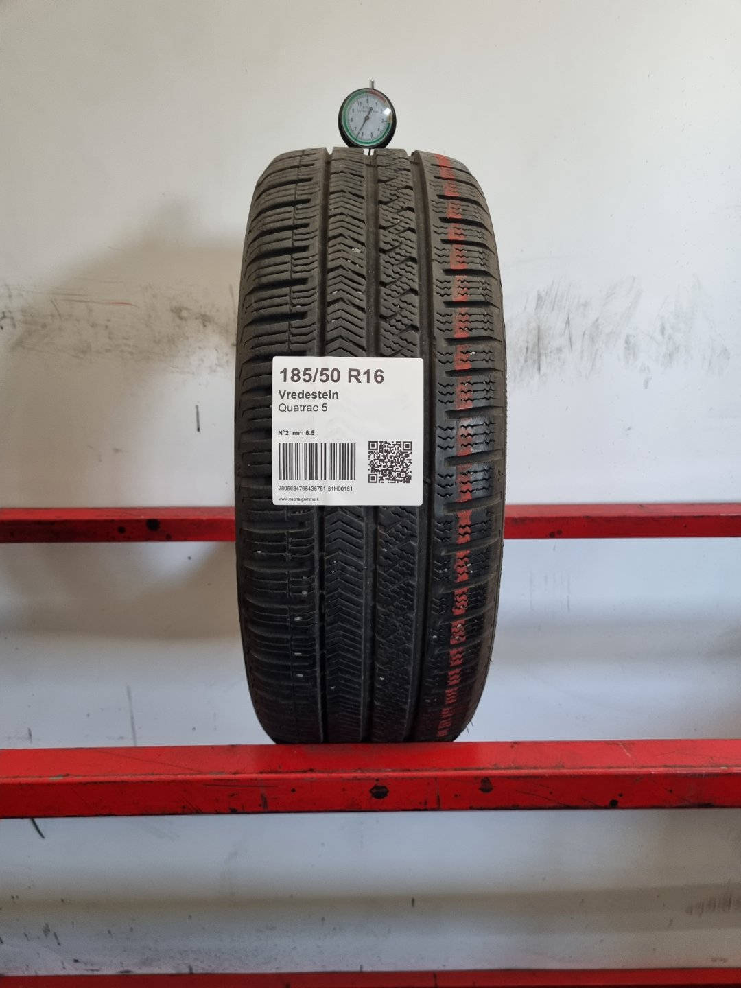 Gomma usata Vredestein Quatrac 5 185/50 R16 Quattro Stagioni - Capital Gomme