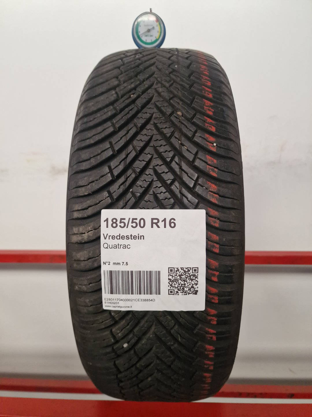 Gomma usata Vredestein Quatrac 185/50 R16 Quattro Stagioni - Capital Gomme