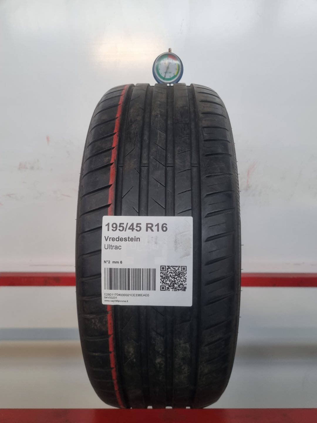 Gomma usata Vredestein Ultrac 195/45 R16 Estiva - Capital Gomme