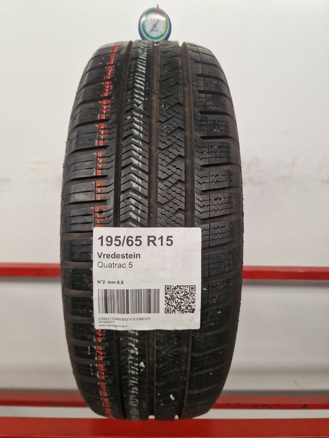Gomma usata Vredestein Quatrac 5 195/65 R15 Quattro Stagioni - Capital Gomme