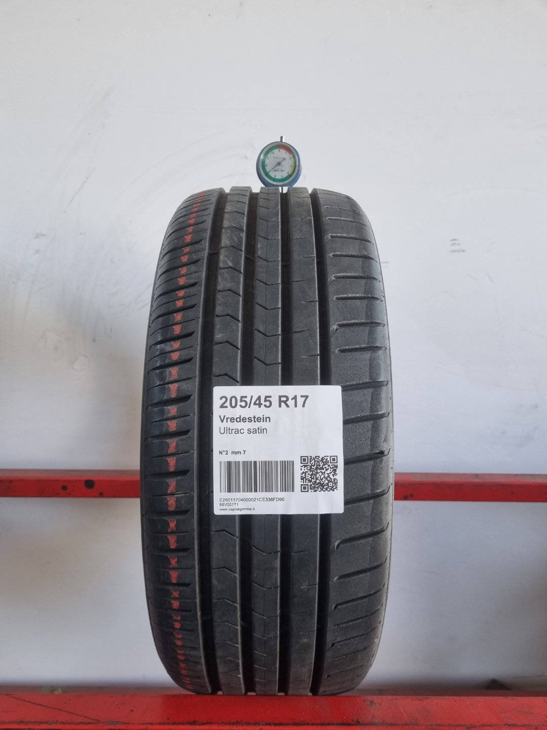 Gomma usata Vredestein Ultrac satin 205/45 R17 Estiva - Capital Gomme