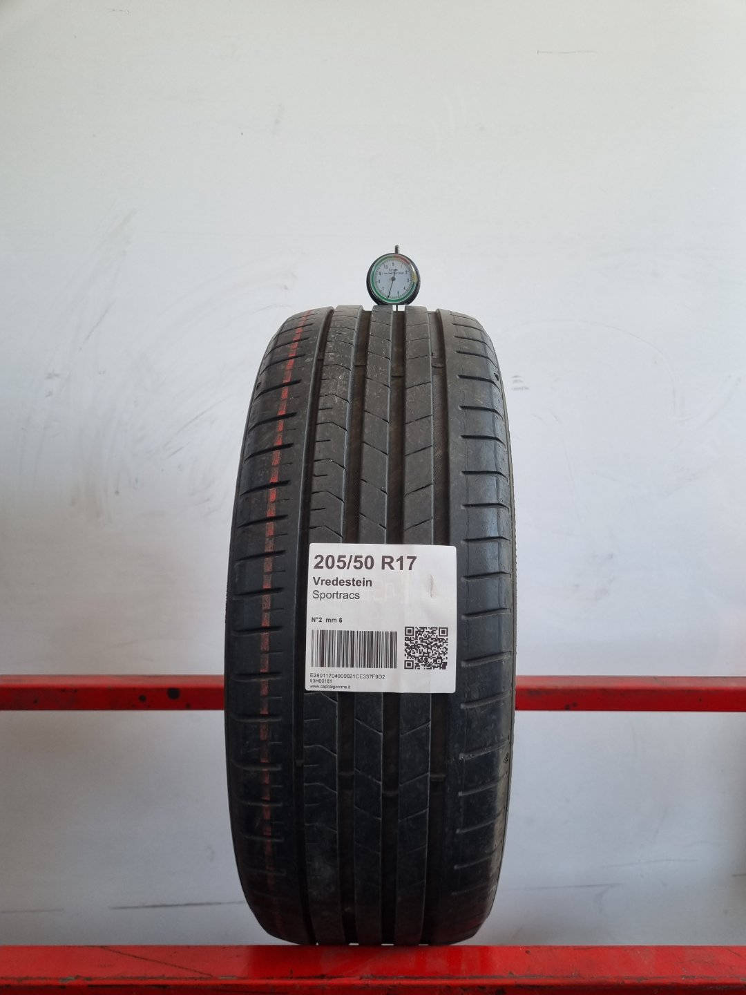 Gomma usata Vredestein Sportracs 205/50 R17 Estiva - Capital Gomme