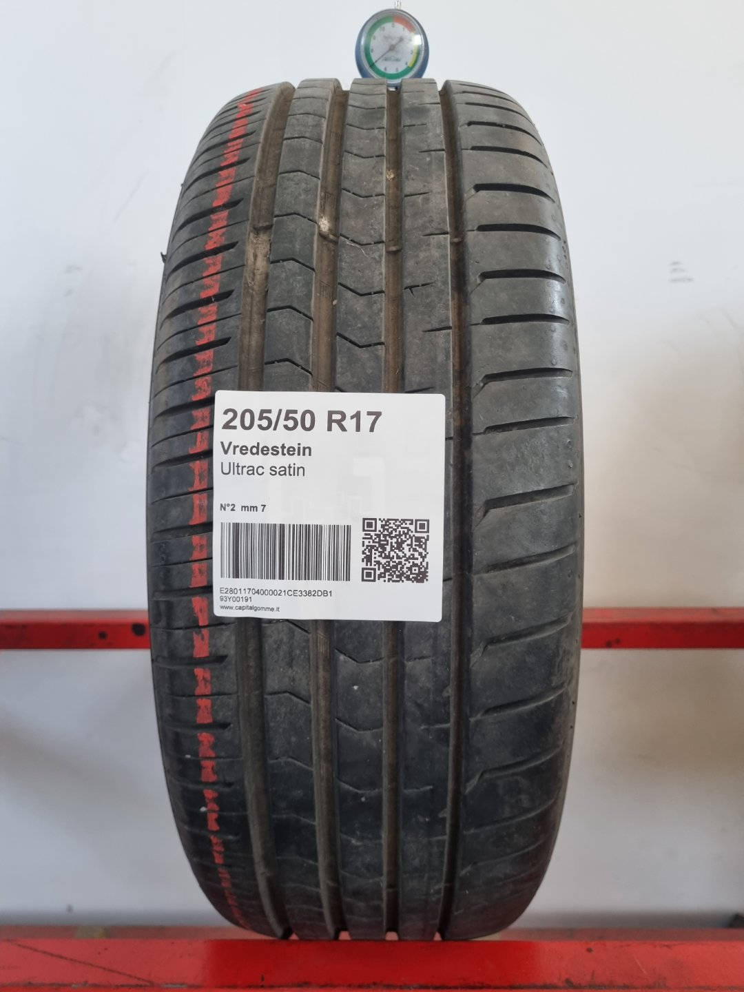 Gomma usata Vredestein Ultrac satin 205/50 R17 Estiva - Capital Gomme
