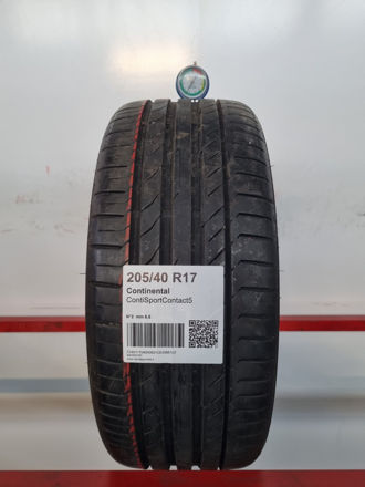 Gomma usata Continental ContiSportContact5 205/40 R17 Estiva