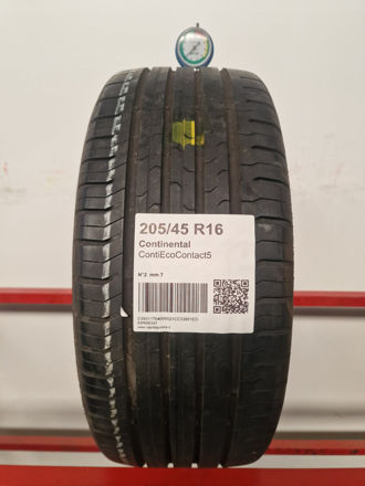 Gomma usata Continental ContiEcoContact5 205/45 R16 Estiva